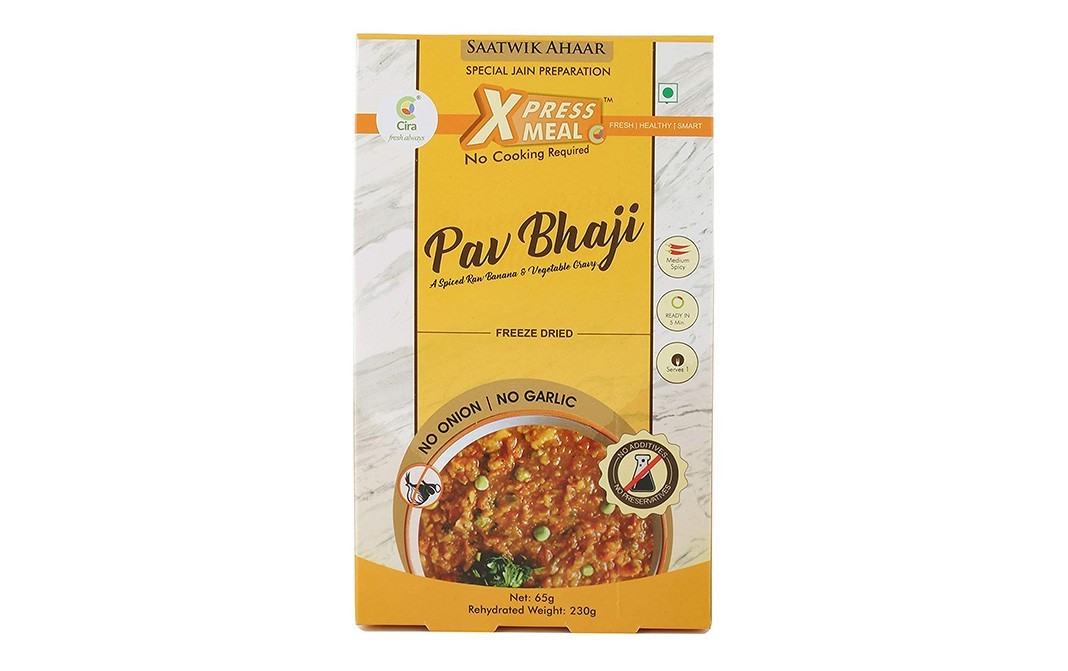 Cira Xpress Meal Pav Bhaji Saatwik Ahaar   Box  65 grams